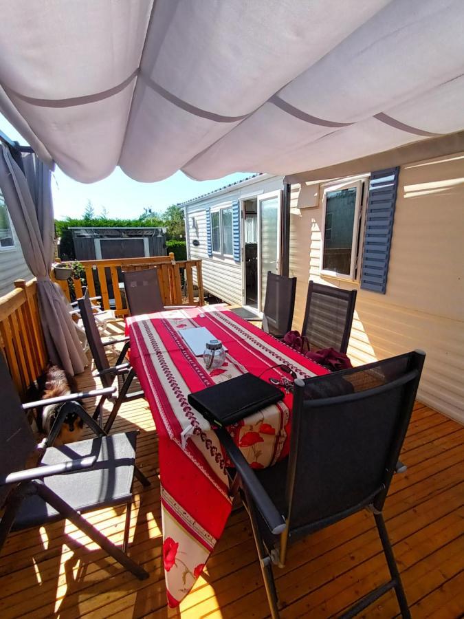 La Chanterie Agreable Mobil-Home Residentiel Normand Saint-Pair-sur-Mer Exterior foto